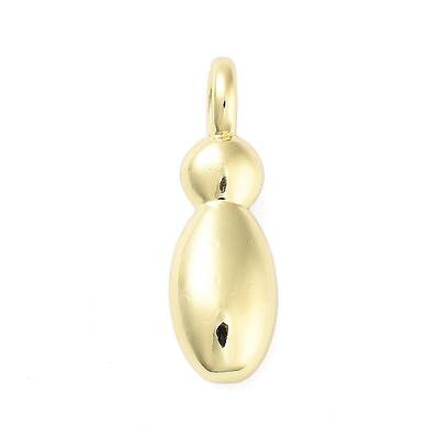Rack Plating Brass Balloon Letter Pendants