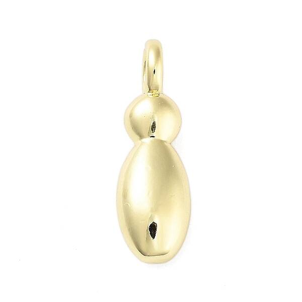 Rack Plating Brass Balloon Letter Pendants