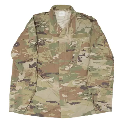 GOODWILL INDUSTRIAL Army Combat Jacket Green Camouflage Mens M