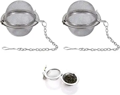 Two tea filter balls suitable for all types of loose leaf tea