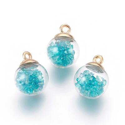 Transparent Glass Bottle Pendants