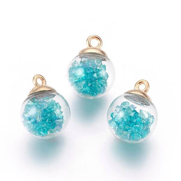 Transparent Glass Bottle Pendants