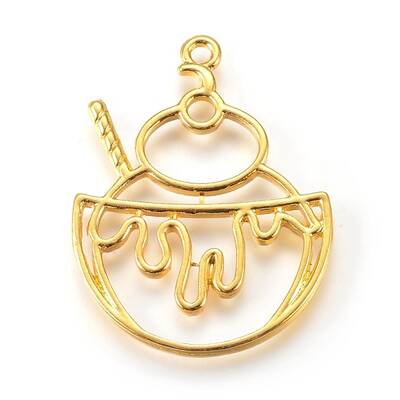 Zinc Alloy Open Back Bezel Pendants