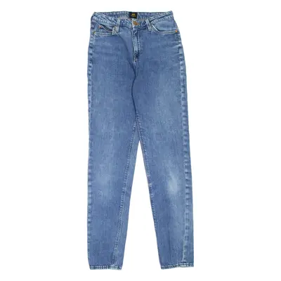 LEE Womens Jeans Blue Regular Mom W27 L33