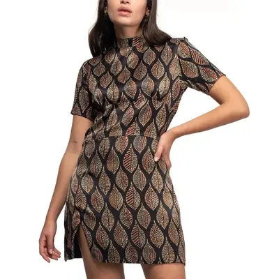 Luna Mini Dress | Color: Black Iris | Size: S