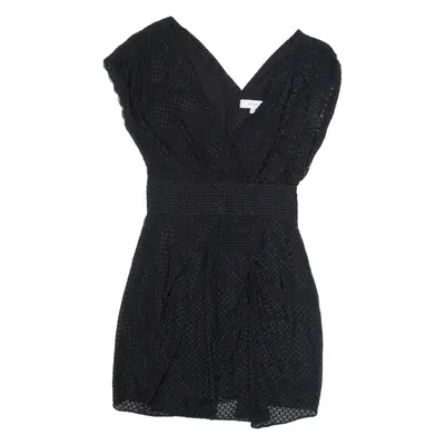 REISS Womens Bodycon Dress Black Viscose Sleeveless Knee Length XS