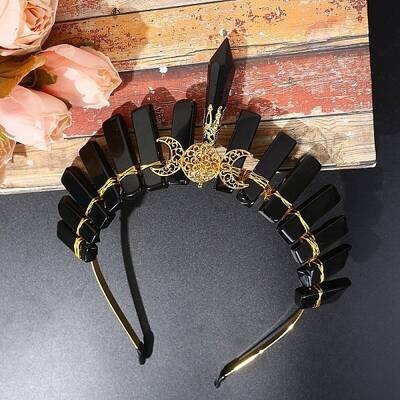 Hollow Triple Moon Metal Hair Bands