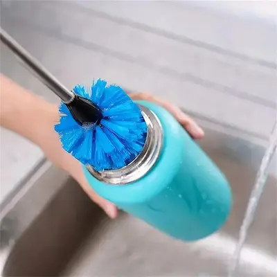 3 in 1 Water Bottle Cleaning Brush Set, Long Handle Bottle Brush with Detachable Brush Head, Bottlewasher, Kitchen Cleaning T...