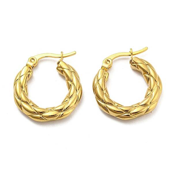 PVD Vacuum Plating 304 Stainless Steel Hoop Earrings for Women