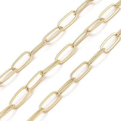 Rack Plating Oval Brass Curb Chains