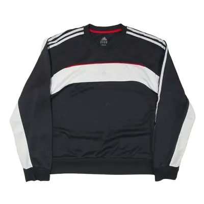 ADIDAS Sweatshirt Black Mens XL
