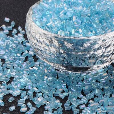 11/0 Two Cut Glass Seed Beads