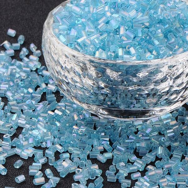 11/0 Two Cut Glass Seed Beads