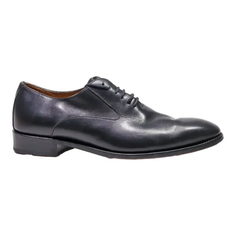 HARDRIGE Oxford Shoes Black Leather Mens UK 8.5