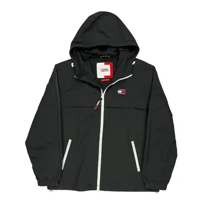 The Chicago Windbreaker Tommy Jeans Jacket - Large Black Polyamide | Size: large