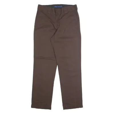DICKIES Chino Mens Trousers Brown Regular Straight W32 L32
