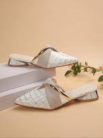 Women Sandals, Fashionable Plain Color Geometric Print Slide Summer Sandals, Casual Comfortable Flat Sandals for Summer, Ligh...