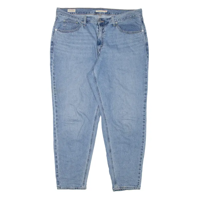 LEVI'S BIG E Womens Jeans Blue Regular Mom W38 L29