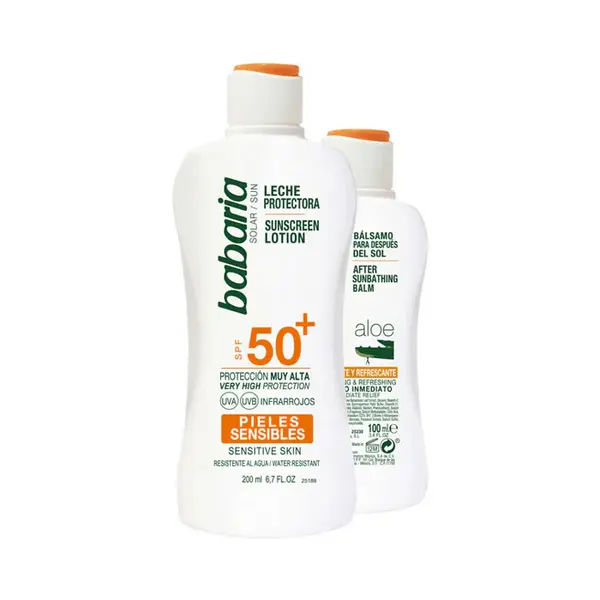 Babaria Sun Cream Lotion Spf50 Plus 200ml Set 2 Pieces
