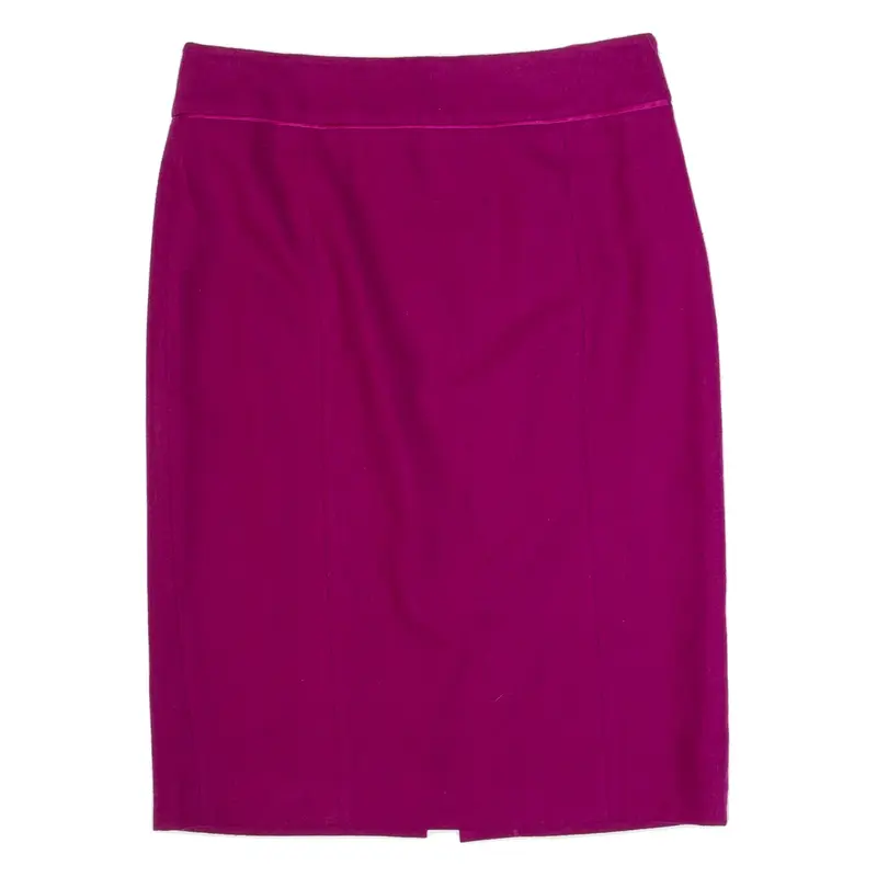 MONSOON Womens Straight Skirt Pink Knee Length Wool UK 10
