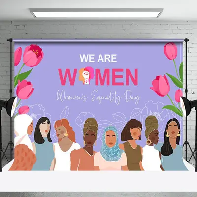 Pink Tulip International Womens Equality Day Backdrop