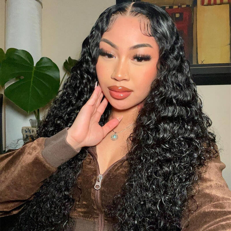 Deep Wave HD Lace Closure Wig 150% Density / BGM Hair