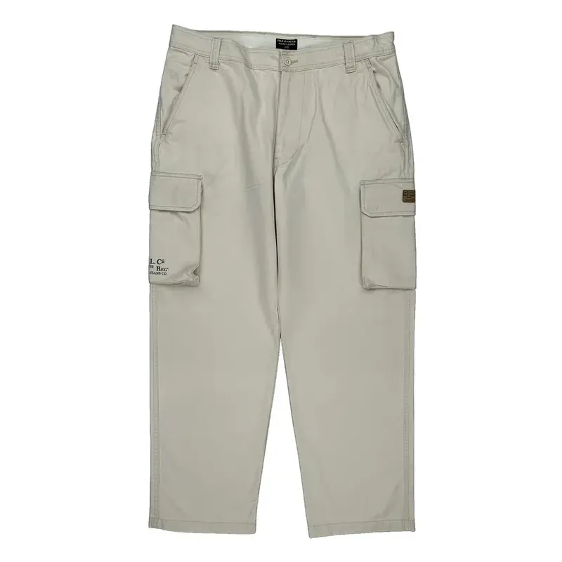 Ralph Lauren Cargo Trousers - 38? Waist Beige Cotton