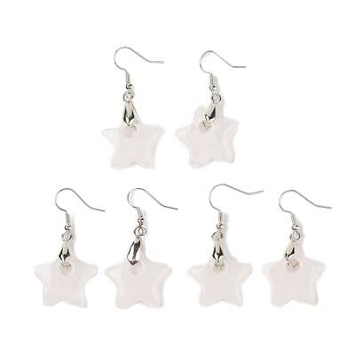 Natutal Quartz Crystal Dangle Earrings