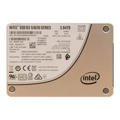 Intel SSDSC2KG038T801 | D3 S4610 3.84TB Triple-Level Cell SATA 6Gb/s 2.5-Inch Solid State Drive