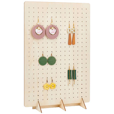 Wood Slant Back Earring Display Stands