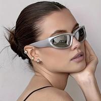Y2K Style Futuristic Sunglasses, 1 Count Trendy Sunglasses for Everyday Use, Fashion Accessories for Outdoor Activities, Thi...