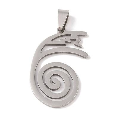 Non-Tarnish Reiki Symbol 201 Stainless Steel Pendants