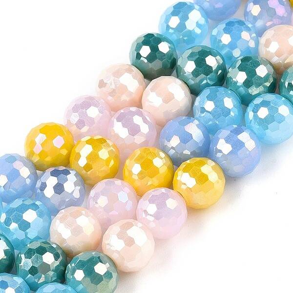 Electroplate Glass Bead Strands