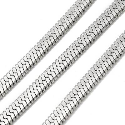 Tarnish Resistant 304 Stainless Steel Flat Snake Chains