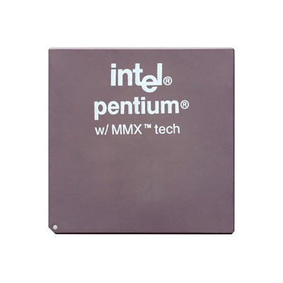 SL26J Intel Pentium MMX Single-Core 200MHz 66MHz FSB 16KB L1 Cache Socket PGA296 Processor