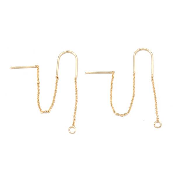 Brass Stud Earring Findings