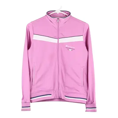 Age 13-14 Champion Track Jacket - XL Pink Polyester