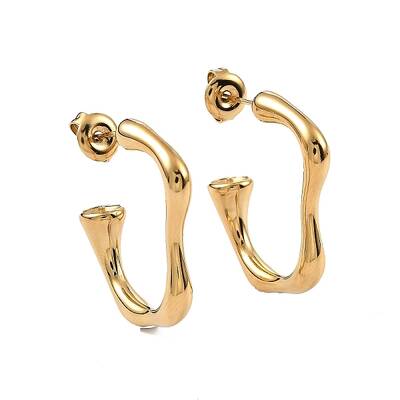 Ion Plating(IP) 304 Stainless Steel Stud Earrings for Women