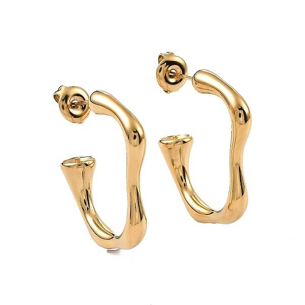 Ion Plating(IP) 304 Stainless Steel Stud Earrings for Women
