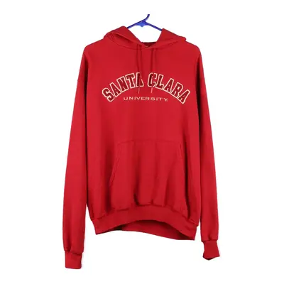 Santa Clara University Champion Hoodie - Large Red Cotton