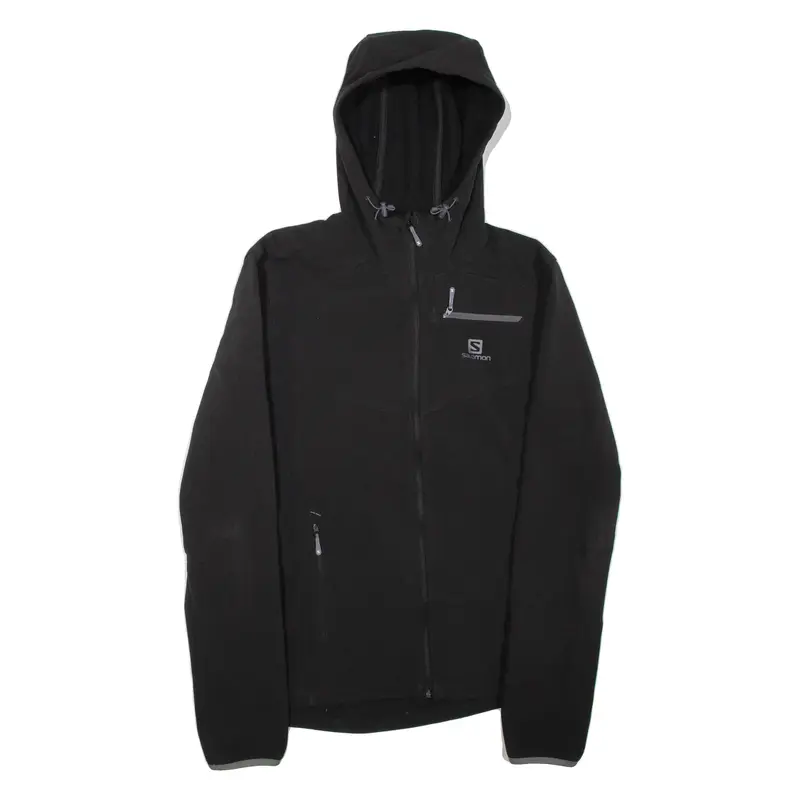 SALOMON Mens Jacket Black Hooded M