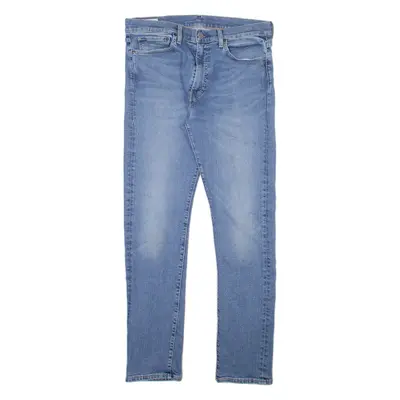 LEVI'S 510 BIG E Jeans Mens Blue Slim Skinny Stone Wash W34 L32