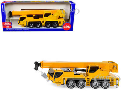 Mobile Crane Yellow 1/55 Diecast Model by Siku