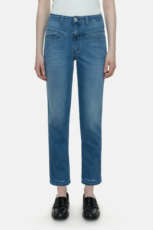 Jeans Pedal Pusher C22002-06e-33 Mid-Blue | Color: MID BLUE | Size: 29