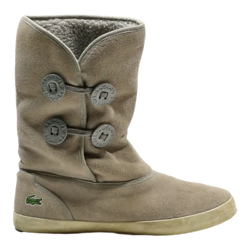 LACOSTE Ankle Boots Grey Synthetic Womens UK 6