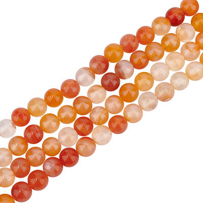 2 Strands Natural Red Agate Beads Strands