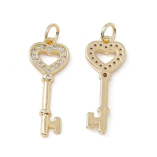 Brass Micro Pave Cubic Zirconia Pendant