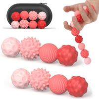 8 PCS/set Fidgeting Relax Toys with ElasticTexture,ViralStress Relief Toy,Fidget Balls Toys,Silicone Ball Set, Quietoffice fi...