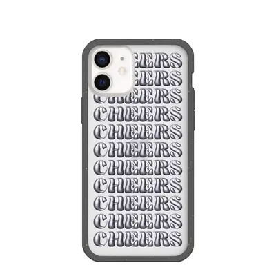 Clear Cheers iPhone 12 Mini Case With Black Ridge