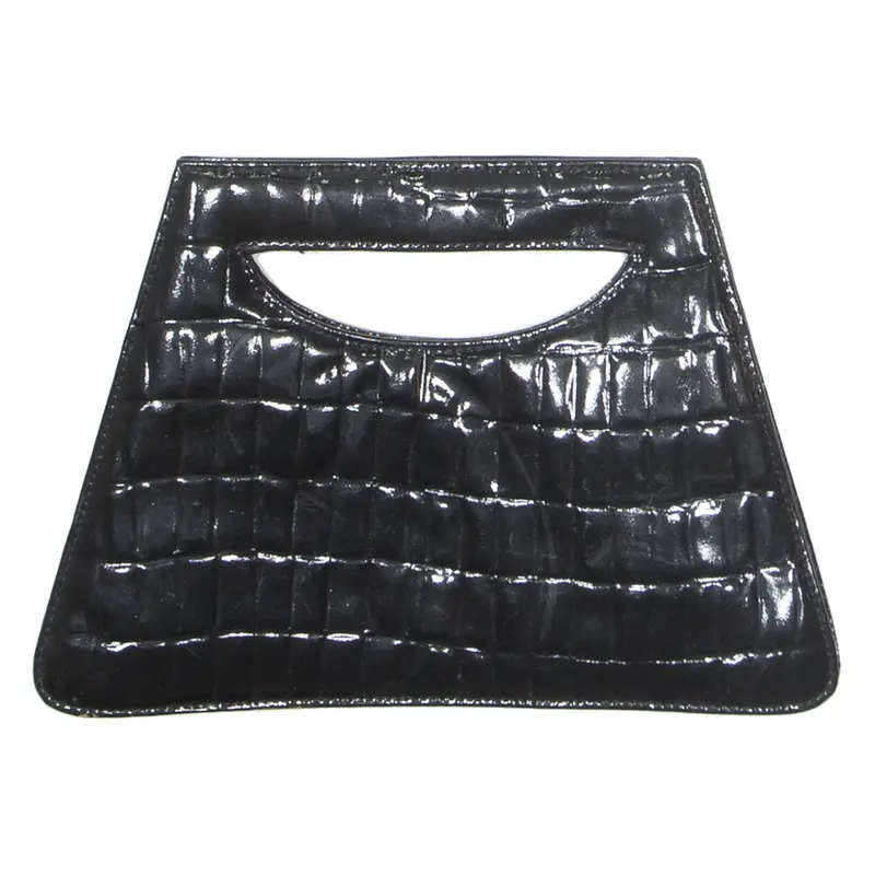 Womens Handbag Black Leather 90s